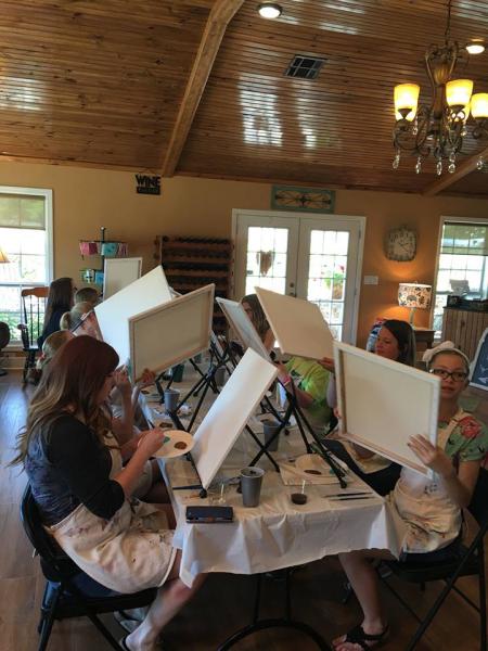 White canvas to something magical, Waddell Vineyards' painting classes will leave you with more knowledge and a memento of Oklahoma that you can treasure for years to come!
