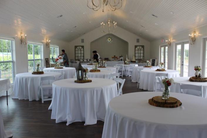 Our wedding chapel and reception hall can seat up to 185 guests. Let us help you make the area divine and dignified for your momentous wedding day!