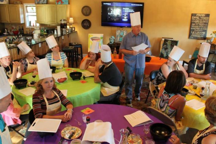 Waddell Vineyards hosts a variety of fun events including an immersive cooking demonstration. Impress your family and friends after you learn how to cook something yummy at one of our cooking classes!