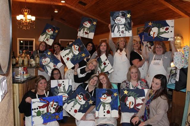 Gather up the ladies and learn how to paint while enjoying some of our award winning wine!